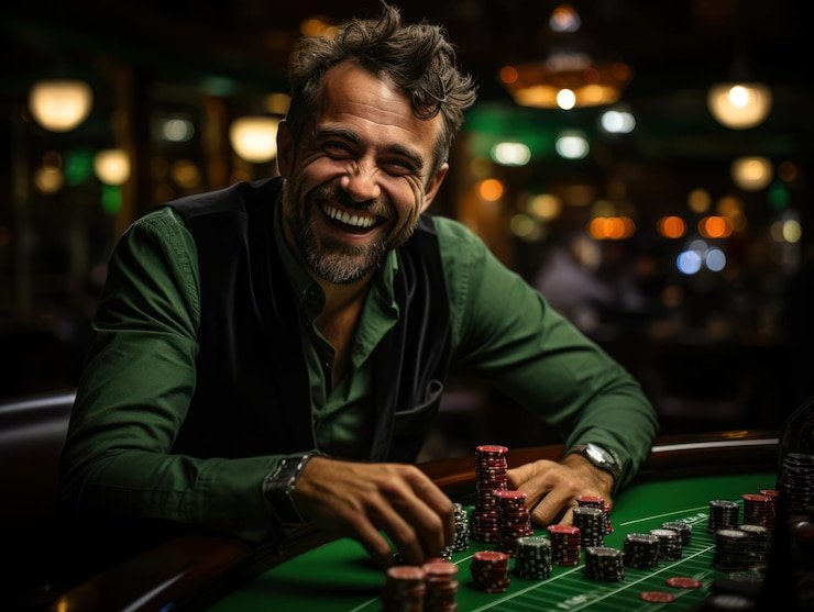 Live dealer revealing AduQ hands